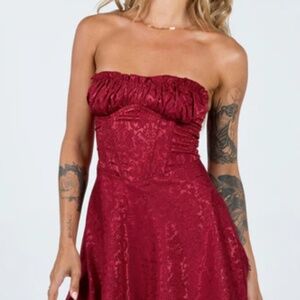 MINI DRESS BURGUNDY - never worn